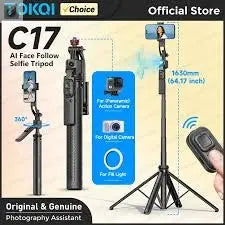 Focus Pro 360 C17 – Trépied & Perche à Selfie avec suivi automatique IA